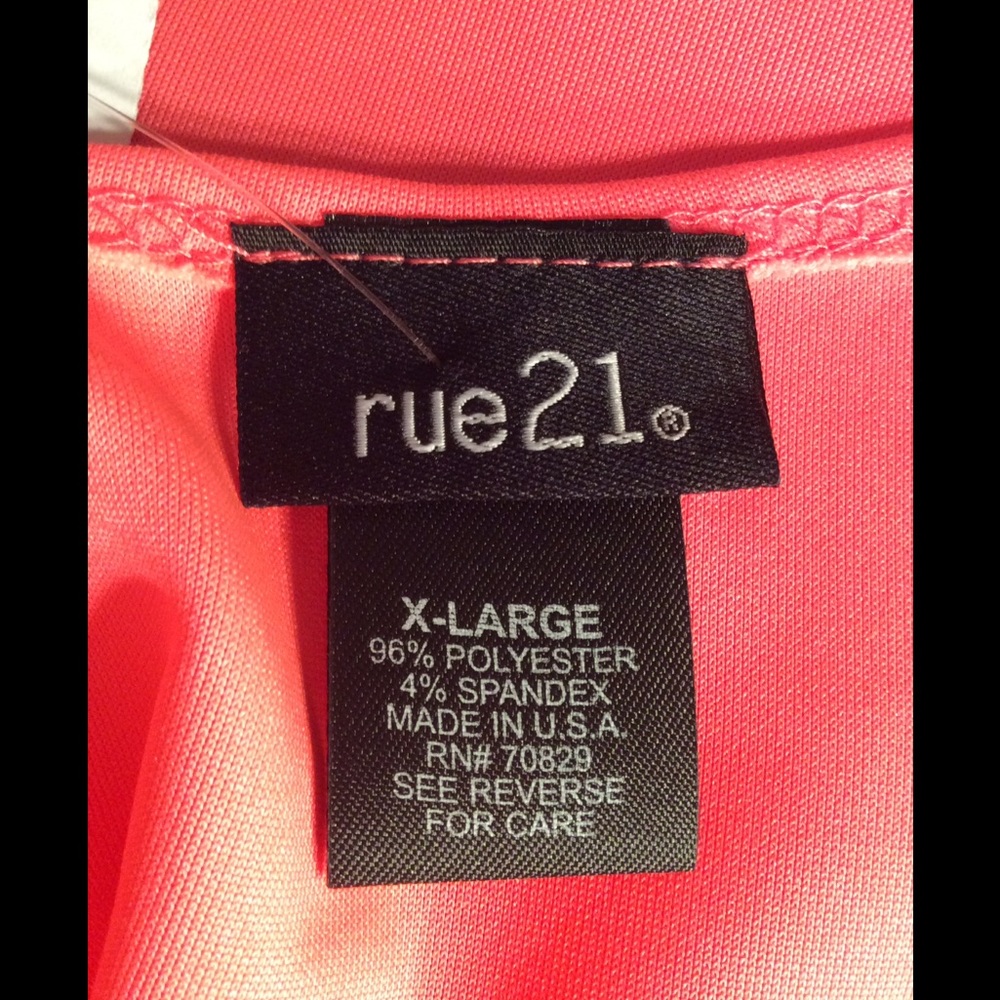 🛍3/$15 SALE. NWT RUE 21 Coral fit & flare skater - Picture 5 of 5